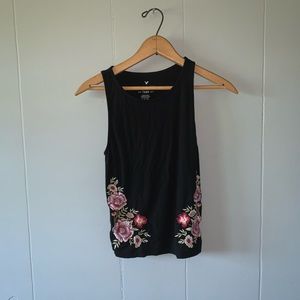 AMERICAN EAGLE Embroidered Tank Top